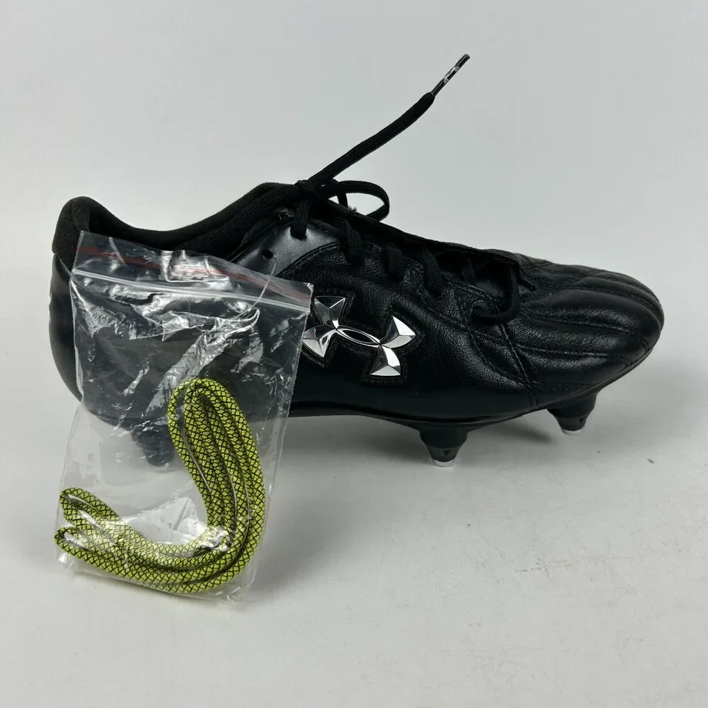 Under Armour Hydrastrike II SG Soccer Cleats Women US 8.5 Black with Extra Laces